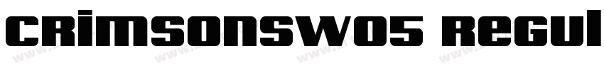 CrimsonsW05 Regular字体转换